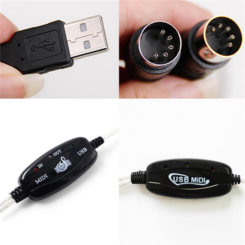 Audio Music Editing - B50B-2X USB To MIDI 5Pin Cable