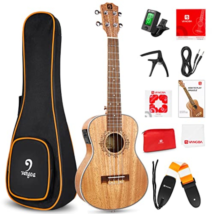 Ukulele Beginner Kit - Tenor Ukulele Acoustic Electric 26 inch