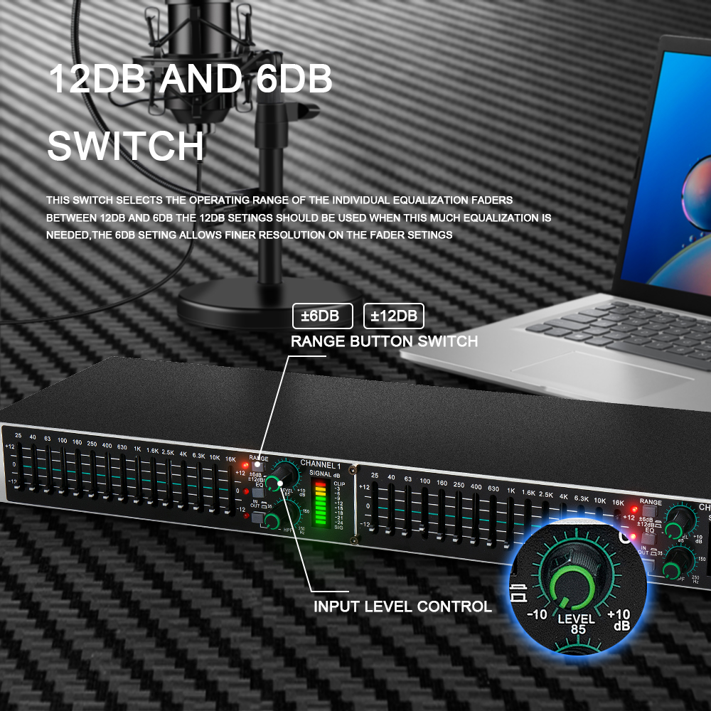 Eq215 Dual 15-Band Graphic Equ - Audio Music Mixer 评论和价格