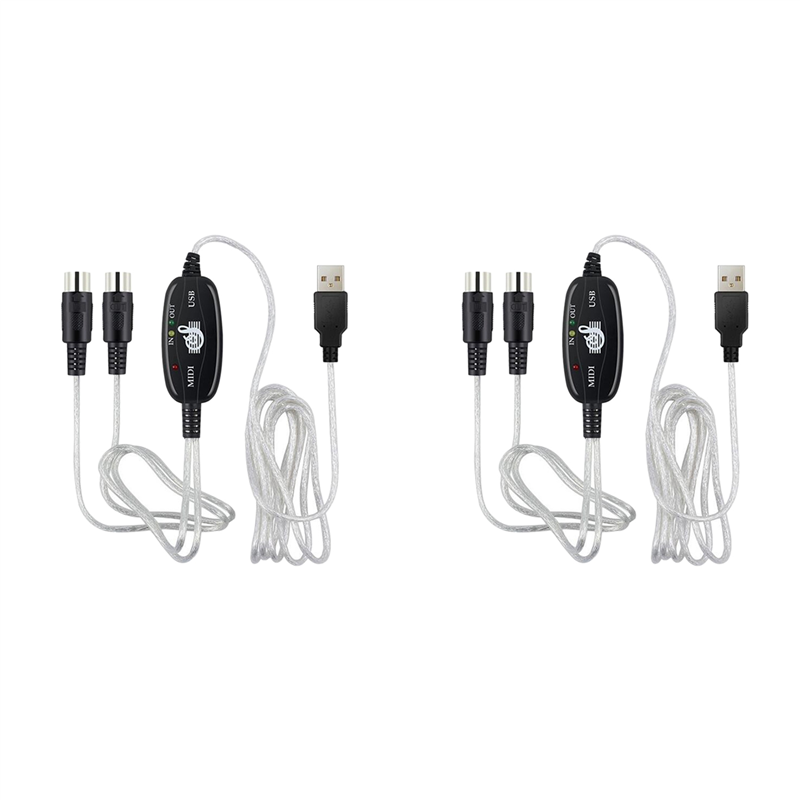 B50B-2X USB To MIDI 5Pin Cable - Audio Music Editing 评论和价格