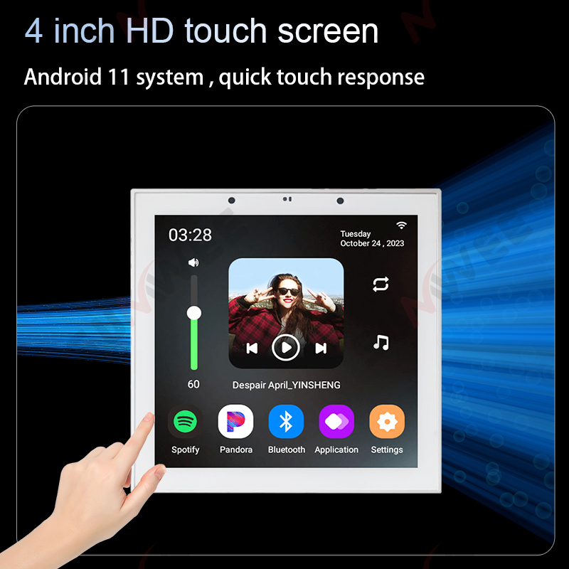 4 Inch Android 11 Tuya Smart H - Audio Music In Background 评论和价格