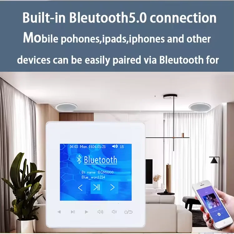 Home Bluetooth Wall Amplifier  - Audio Music In Background 评论和价格