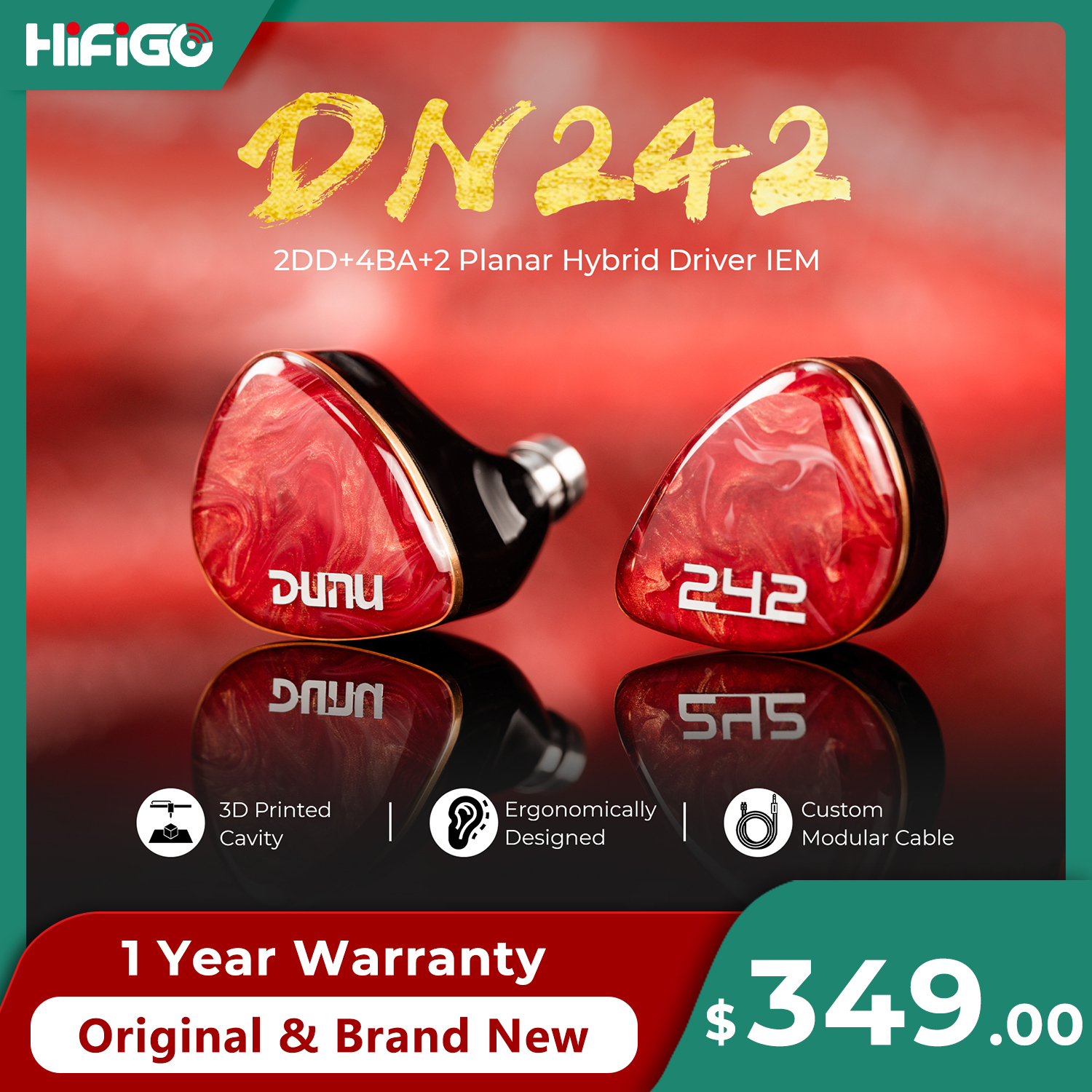 DUNU DN242 2DD+4BA+2 Micro Pla - Audio Music Technology 评论和价格