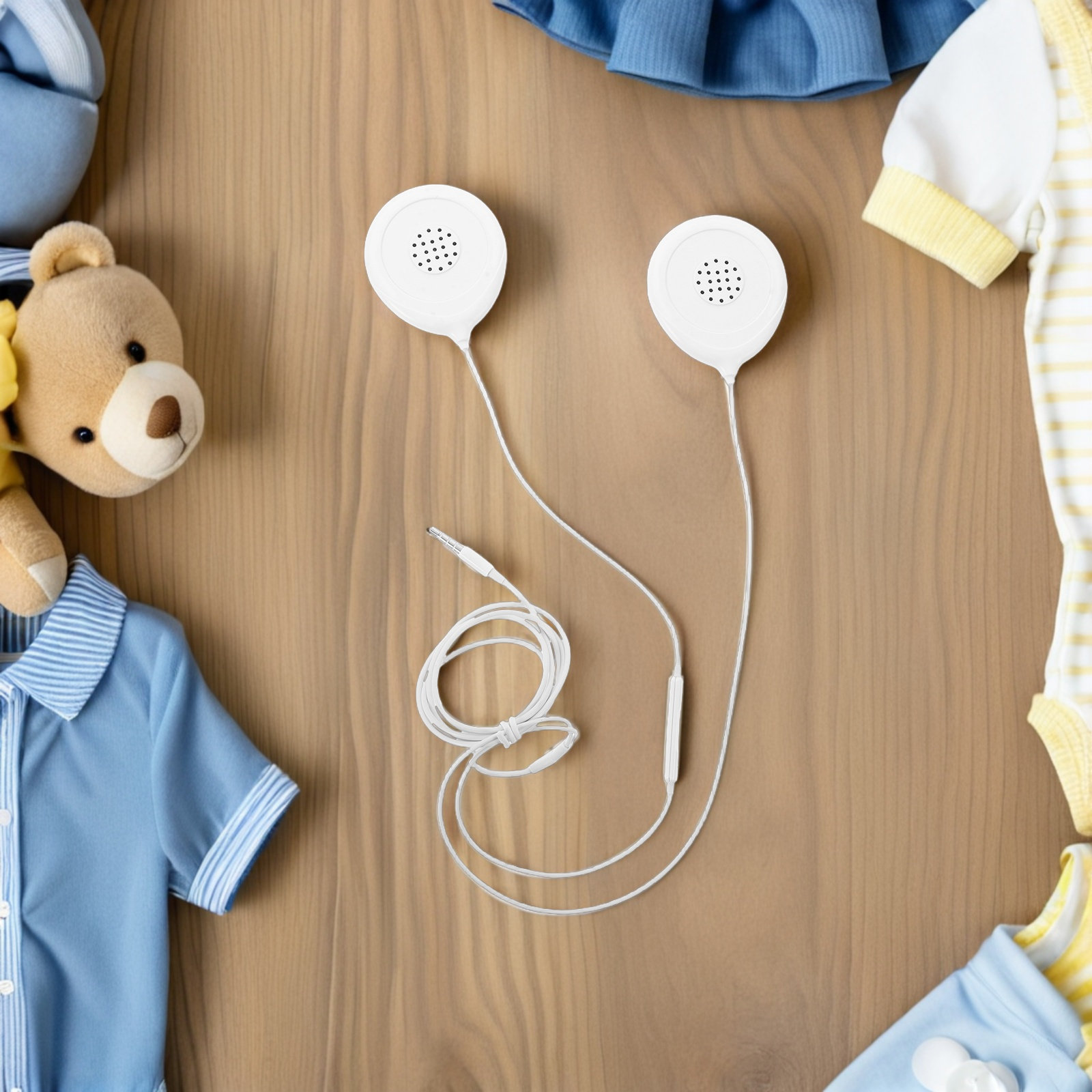 1Set Baby Bump Headphones Whit - Audio Music Technology 评论和价格