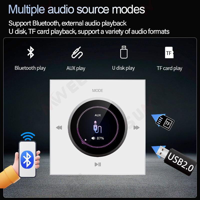86 Type Home Audio In Wall Amp - Audio Music In Background 评论和价格
