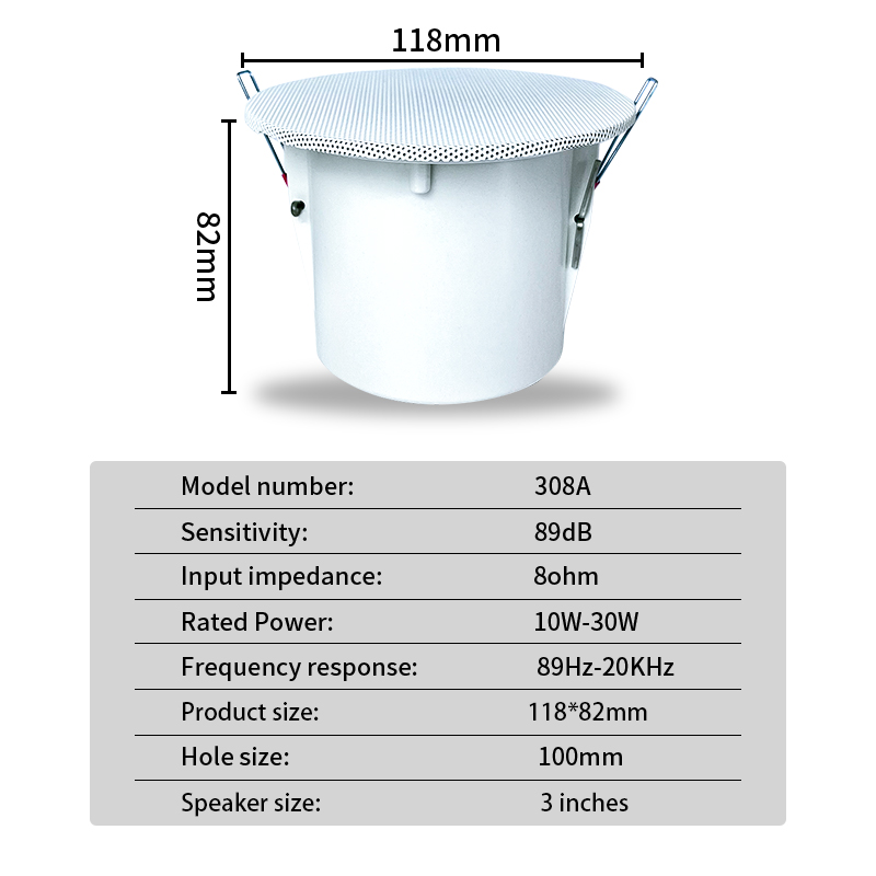 3 inch 8Ohm Surround Sound Spe - Audio Music In Background 评论和价格