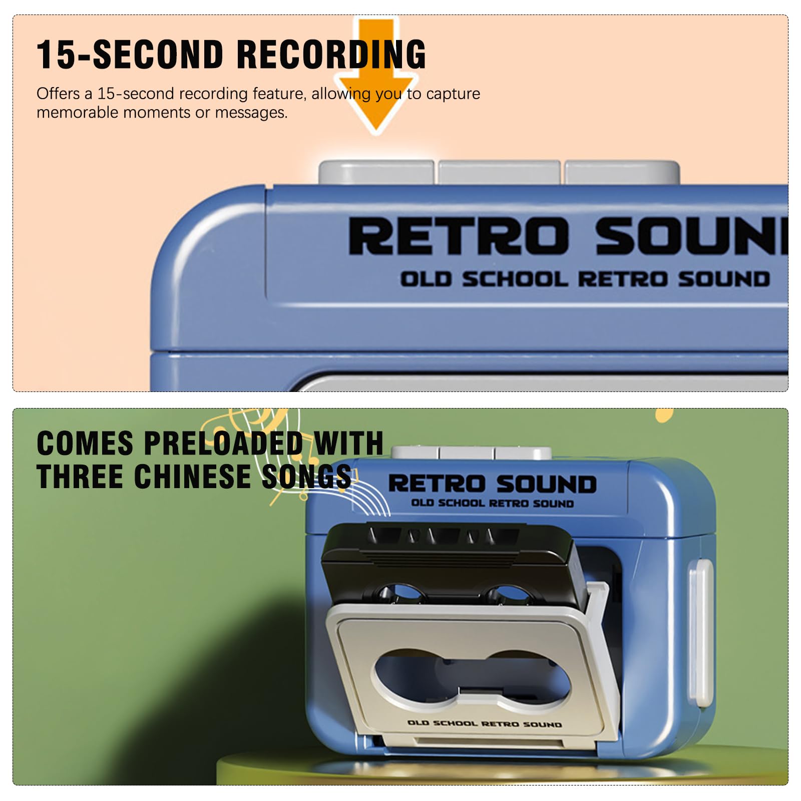 Retro Cassette Tape Recorder K - Audio Music Recorder 评论和价格