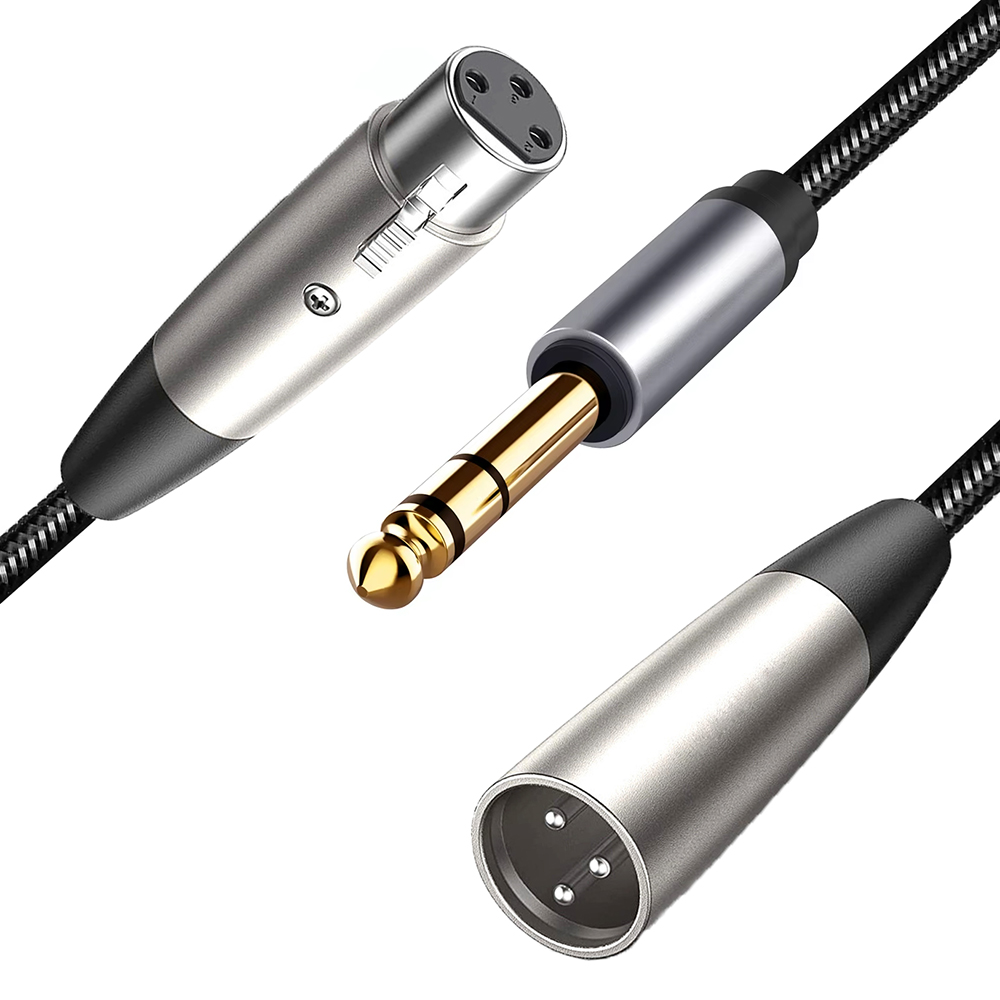 XLR to 1/4 TRS Cable 6.5mm(6.3 - Audio Music Mixer 评论和价格