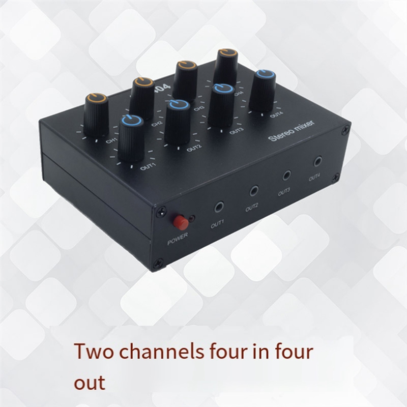 M07K-AU-404 Stereo Sound Four  - Audio Music Mixer 评论和价格