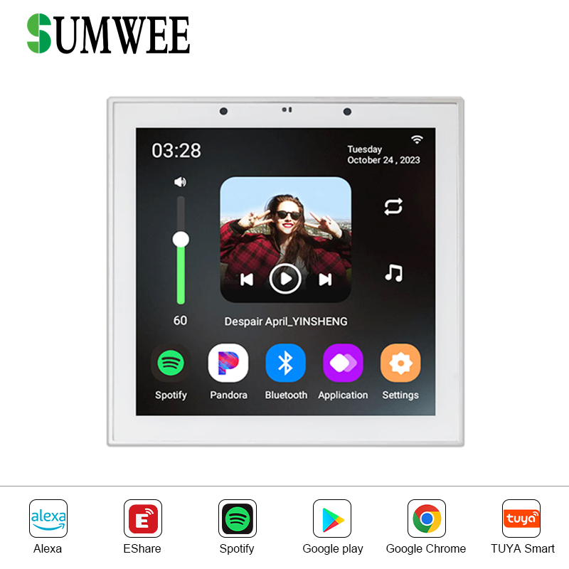 Smart Home Touch Screen 4 Inch - Audio Music In Background 评论和价格