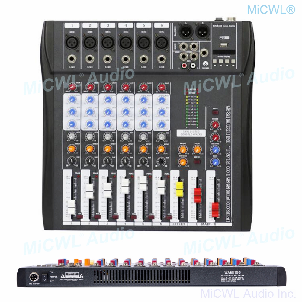 Audio-Mixer MiCWL 6 Channel Bl - Audio Music To Mp3 评论和价格