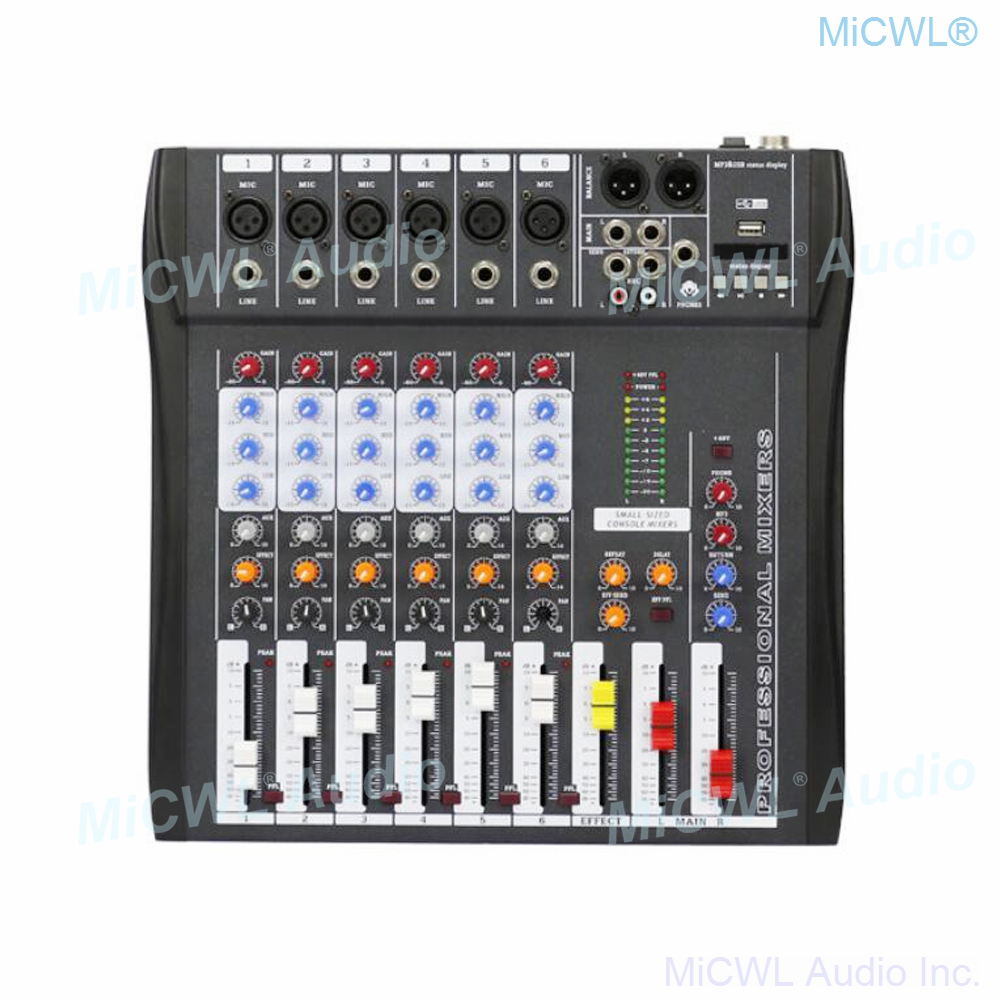 Audio-Mixer MiCWL 6 Channel Bl - Audio Music To Mp3 评论和价格