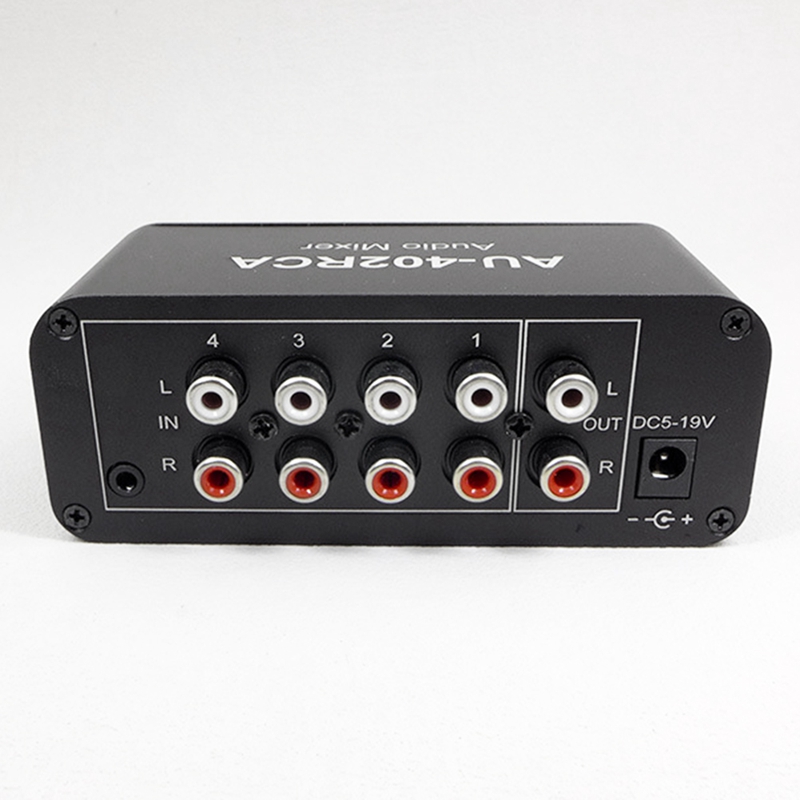 AU-402RCA Stereo Audio Mixer M - Audio Music Mixer 评论和价格