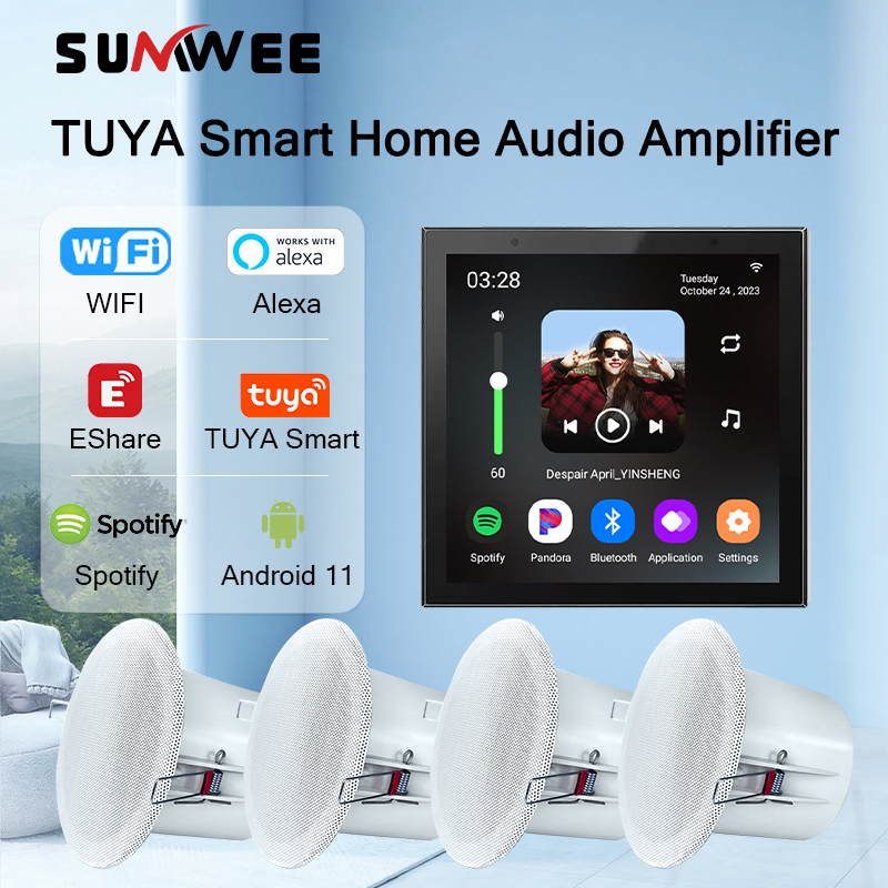 TUYA Smart Home 4 Inch Android - Audio Music In Background 评论和价格