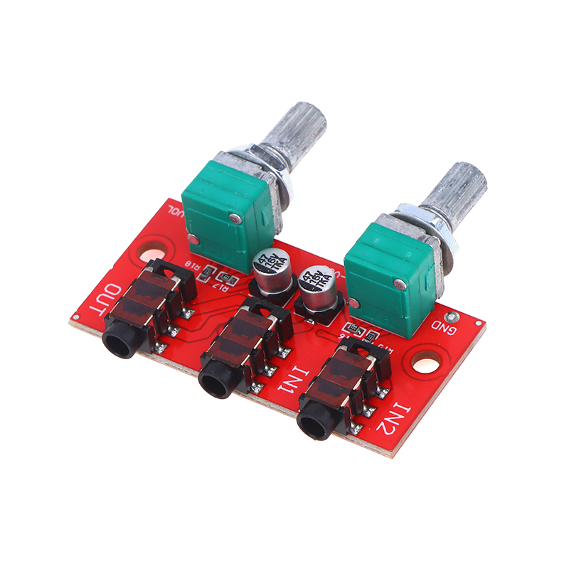 Dual Channel Stereo Passive Au - Audio Music Mixer 评论和价格