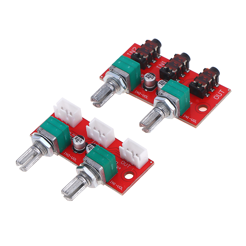 Dual Channel Stereo Passive Au - Audio Music Mixer 评论和价格