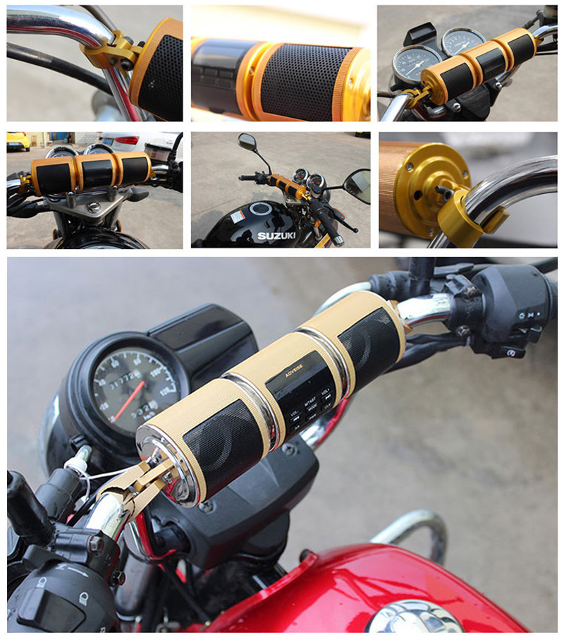 Motorcycle Audio FM Radio AUX  - Audio Music To Mp3 评论和价格