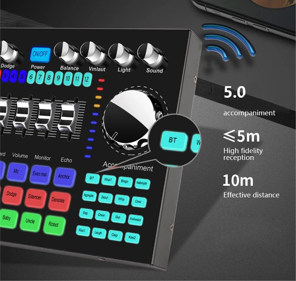 K1 Live Sound Card Voice Chang - Audio Music Mixer 评论和价格