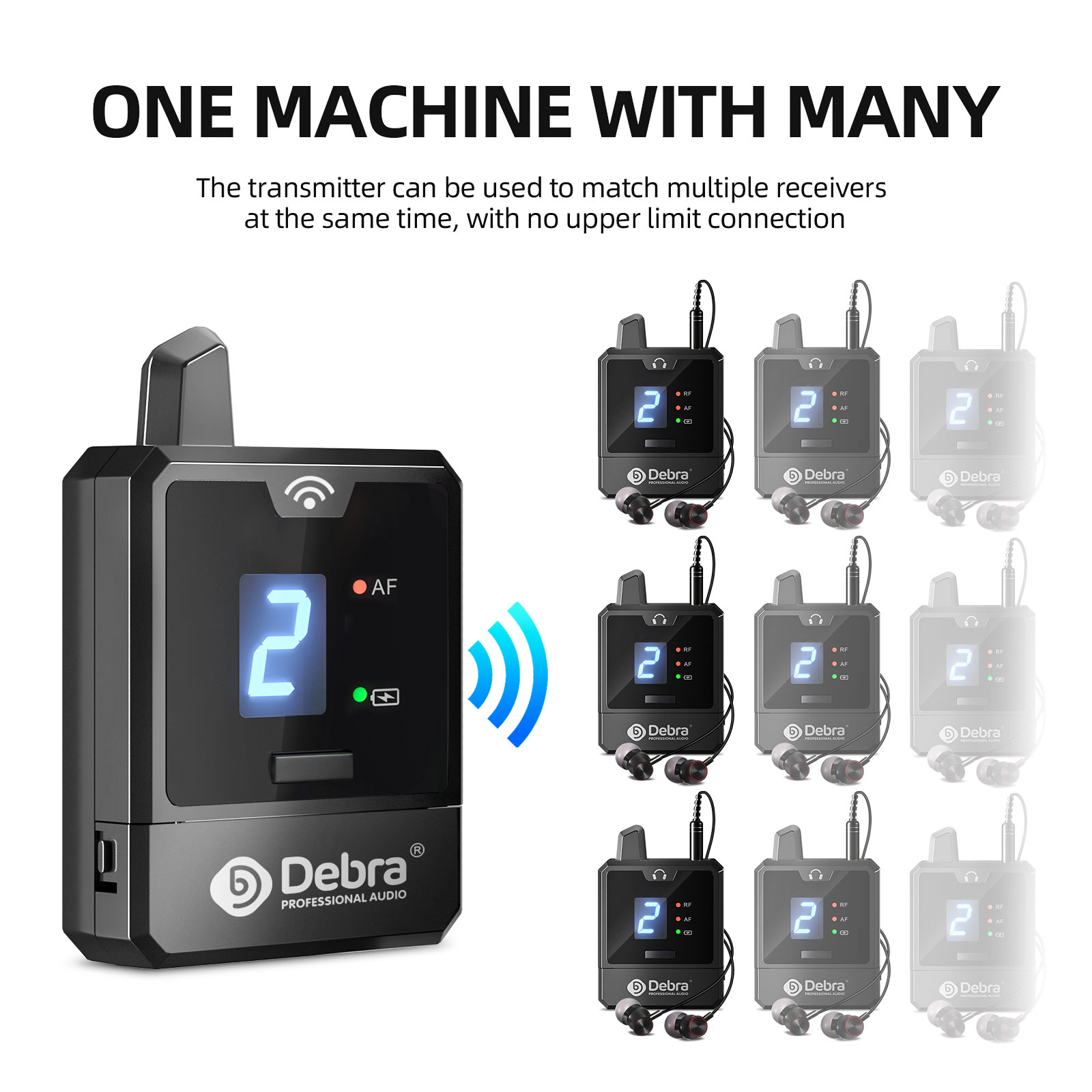 Debra UHF IEM Wireless In-Ear  - Audio Music Recorder 评论和价格