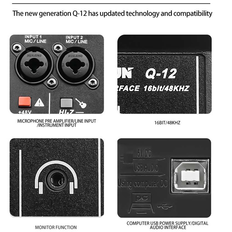 Q-12 Sound Card Audio Mixer So - Audio Music Mixer 评论和价格