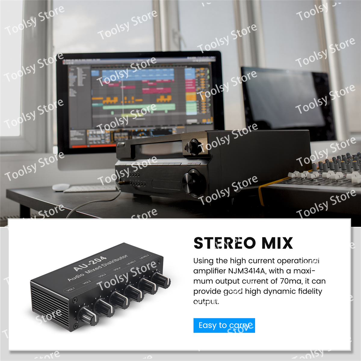 New Stereo Mixer Audio (2 Inpu - Audio Music Mixer 评论和价格