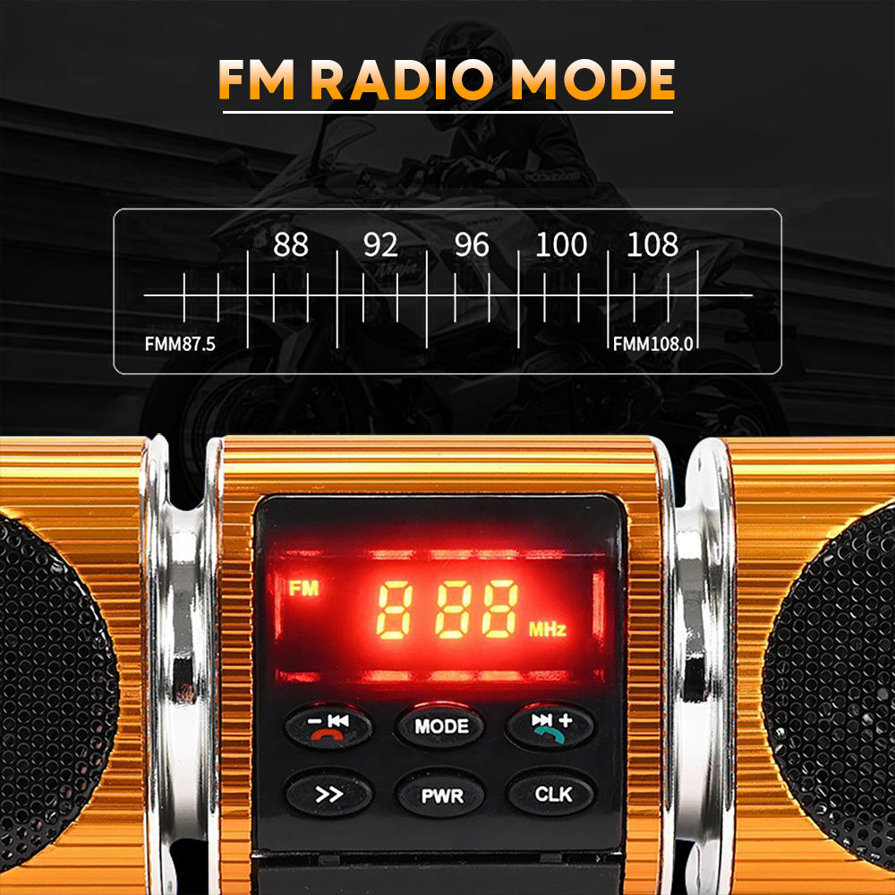 Motorcycle Audio FM Radio, USB - Audio Music To Mp3 评论和价格