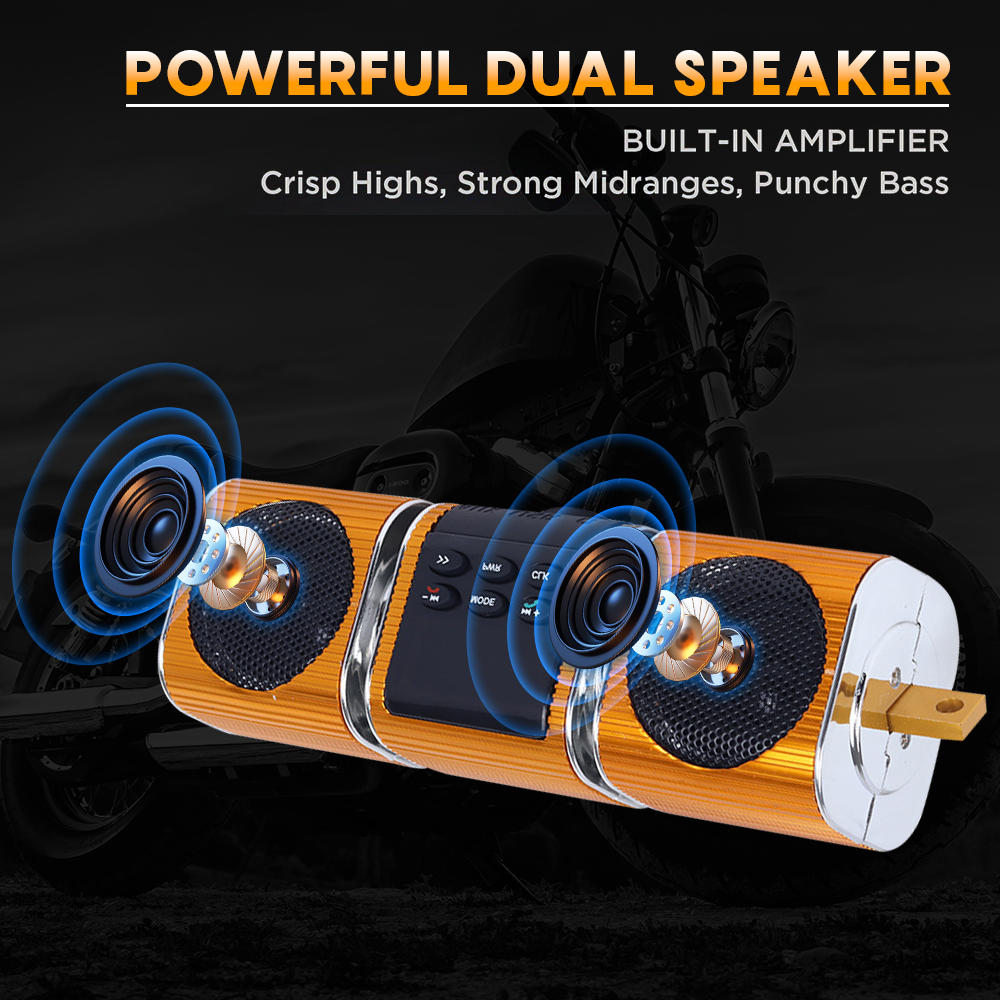 Motorcycle Audio FM Radio, USB - Audio Music To Mp3 评论和价格