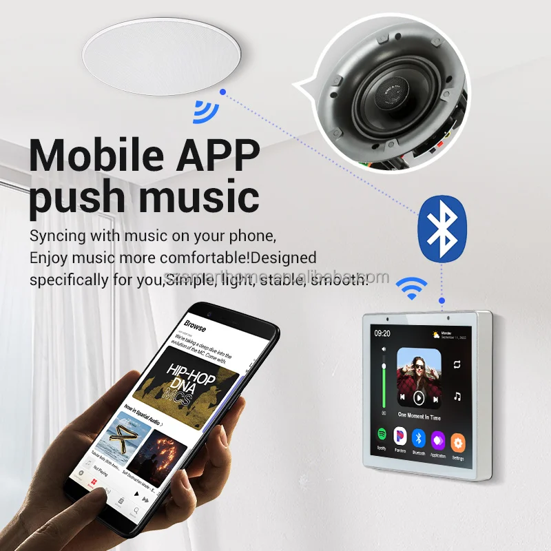 4-Inch Smart Home Background M - Audio Music In Background 评论和价格