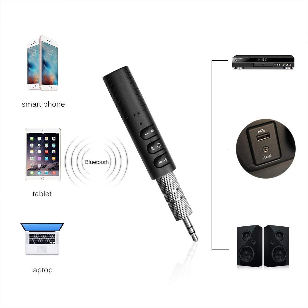 3.5mm Jack Wireless Bluetooth  - Audio Music To Mp3 评论和价格
