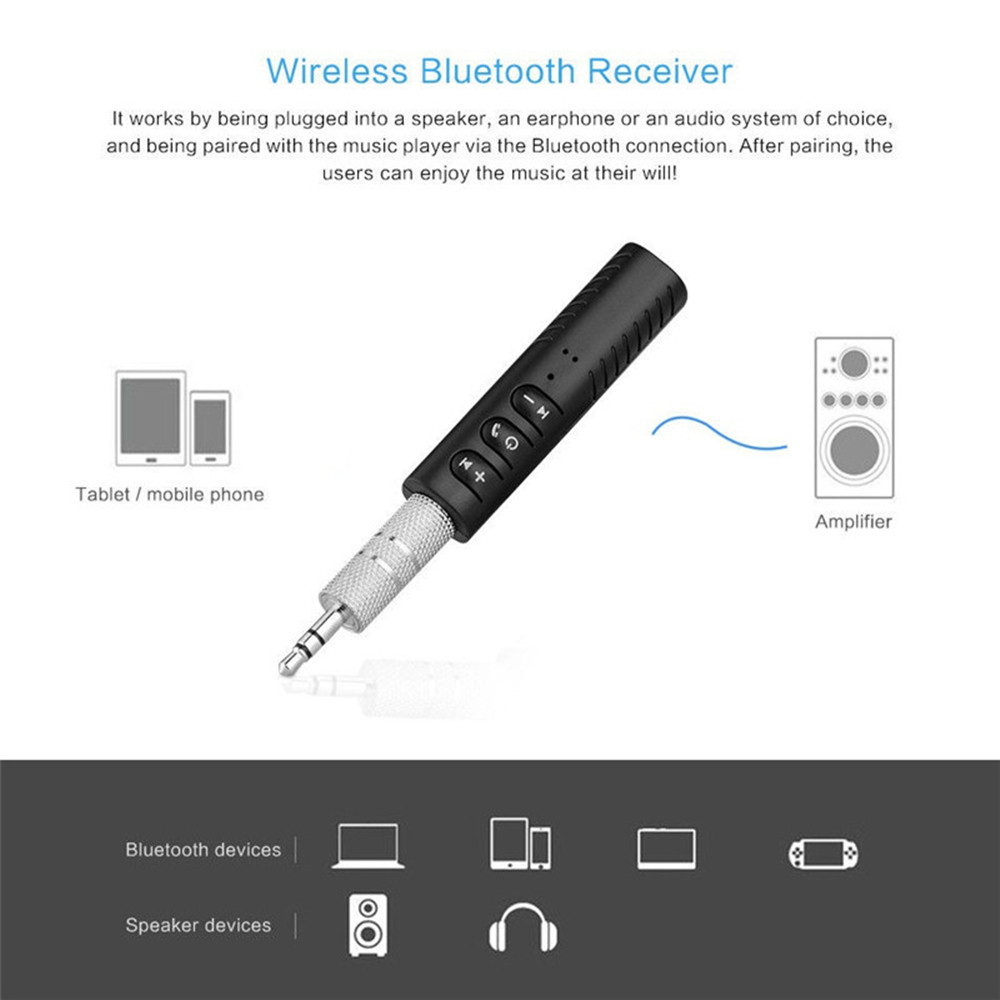 3.5mm Jack Wireless Bluetooth  - Audio Music To Mp3 评论和价格